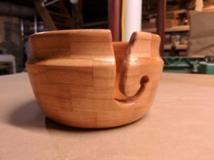 Yarn bowl cutout