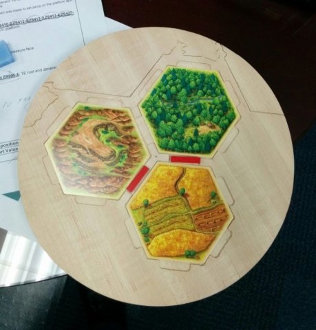 3 tile Catan Display