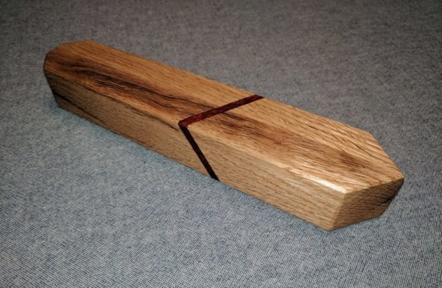 Oak and Paduak tap handle